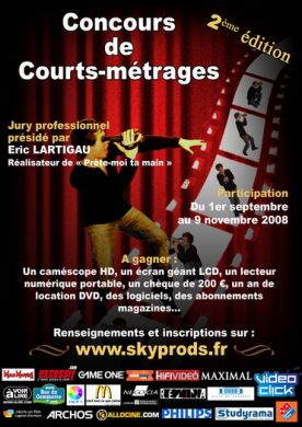 Poster du Concours de Courts-métrages Sky Prods